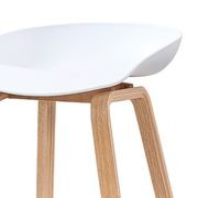 NORTE Bar Stool - Natural & White gallery detail image