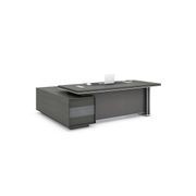 MATEES Executive Desk Reversible  2.4M - Grey/ Brown gallery detail image