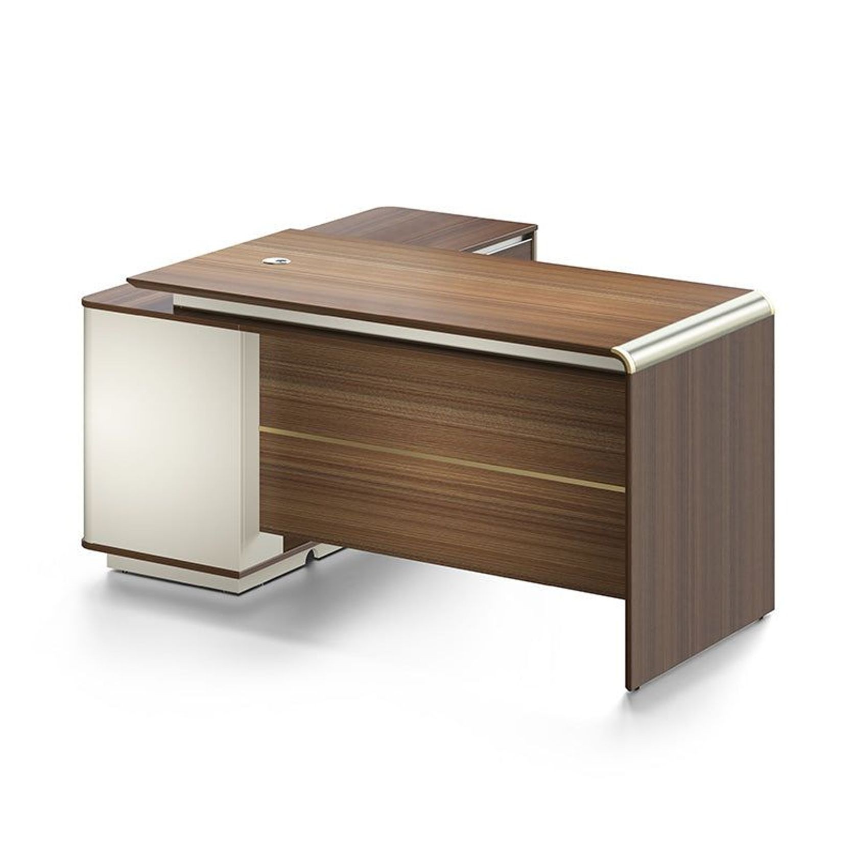 ANDERSON Executive Desk 1.6M Reversible - Australian Gold Oak gallery detail image