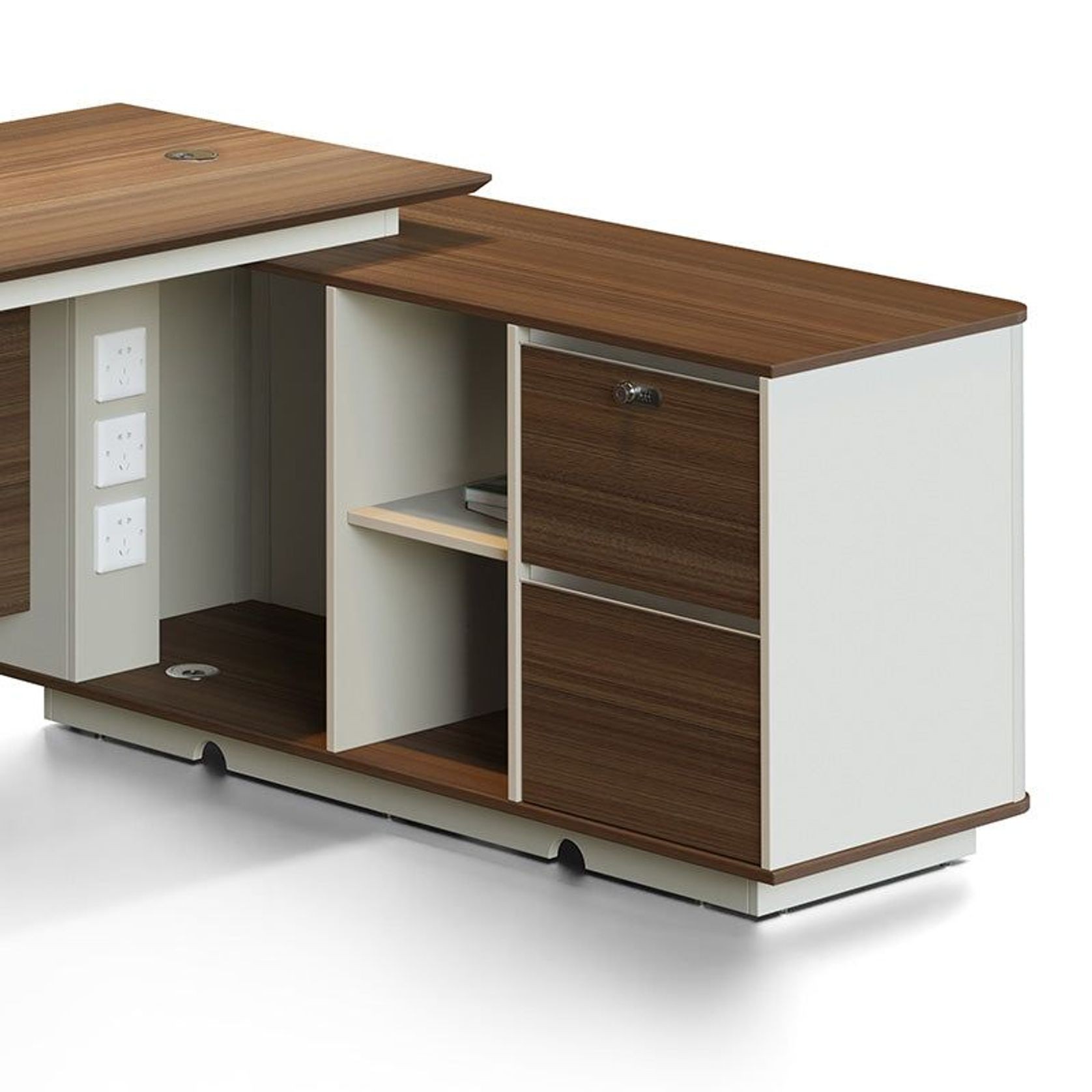 ANDERSON Executive Desk 1.6M Reversible - Australian Gold Oak gallery detail image