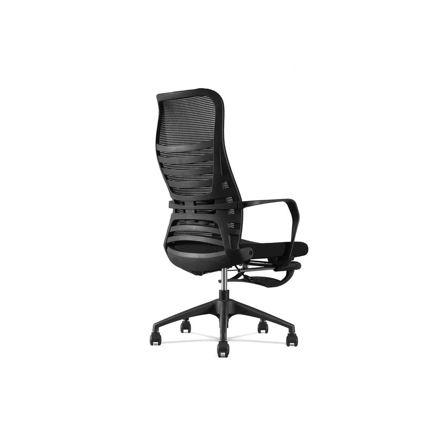 STEN High Back Office Chair with Retractable Footrest - Black gallery detail image