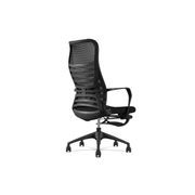 STEN High Back Office Chair with Retractable Footrest - Black gallery detail image