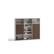 ANDERS Display Unit 240cm - Australian Gold Oak & Beige gallery detail image