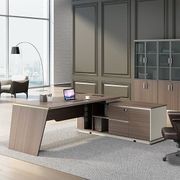 ANDERS Executive Desk Reversible Return 2.0M - Australian Gold Oak/ Beige gallery detail image