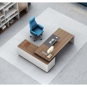 ANDERS Executive Desk Reversible Return 2.0M - Australian Gold Oak/ Beige gallery detail image