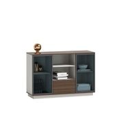 ANDERS Credenza Cabinet 120cm - Australian Gold Oak & Beige gallery detail image