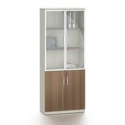 ANDERSON 2 Door Display Unit 80cm - Australian Gold Oak & Beige gallery detail image