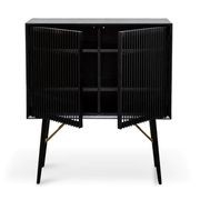 ASLOG Tall Sideboard 90cm - Black gallery detail image