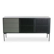 SEGAN Sideboard Buffet 160cm - Black & Grey gallery detail image