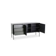 SEGAN Sideboard Buffet 160cm - Black & Grey gallery detail image