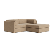 Addy 3 Seater Chaise Sofa - Copenhagen Espresso gallery detail image