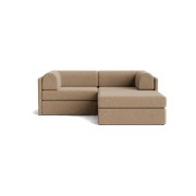 Addy 3 Seater Chaise Sofa - Copenhagen Espresso gallery detail image
