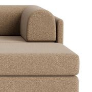 Addy 3 Seater Chaise Sofa - Copenhagen Espresso gallery detail image