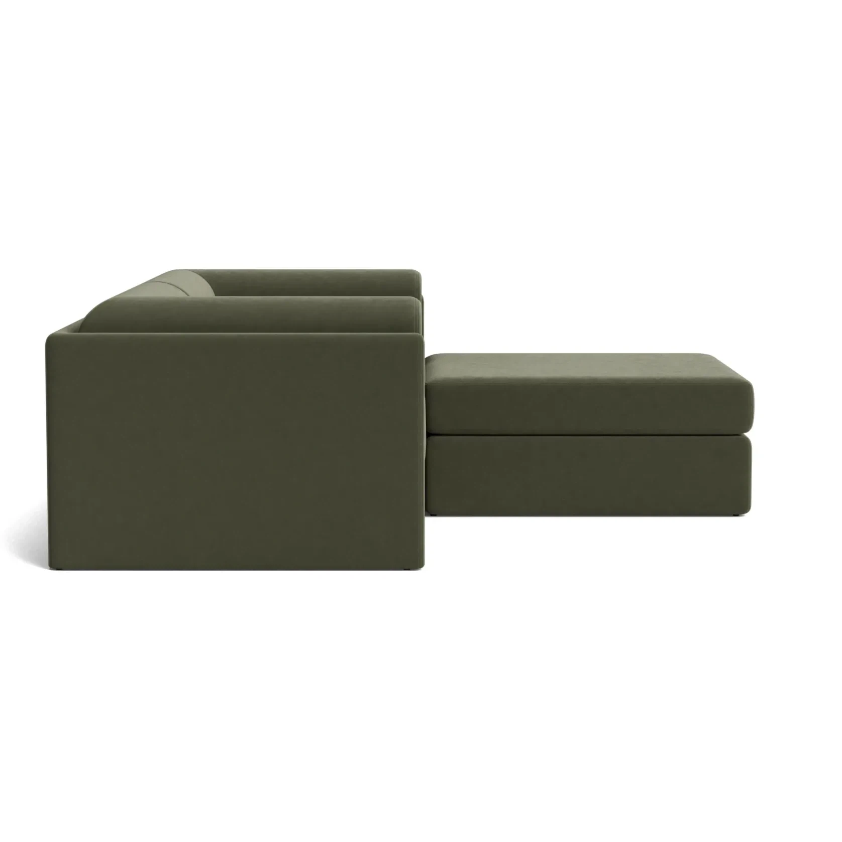 Addy 3 Seater Chaise Sofa - Eden Leaf gallery detail image