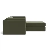 Addy 3 Seater Chaise Sofa - Eden Leaf gallery detail image