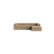 Addy 4 Seater Chaise Sofa - Copenhagen Espresso gallery detail image