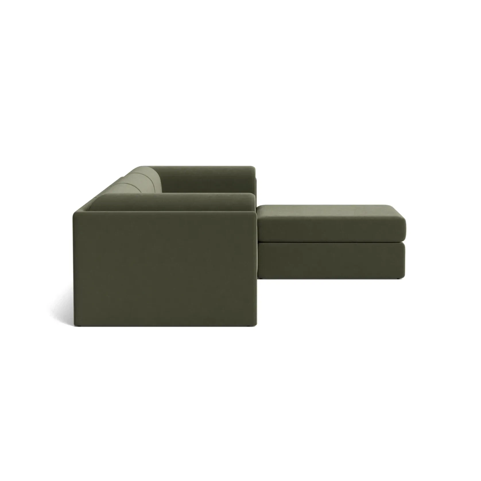 Addy 4 Seater Chaise Sofa - Eden Leaf gallery detail image