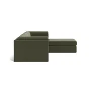 Addy 4 Seater Chaise Sofa - Eden Leaf gallery detail image