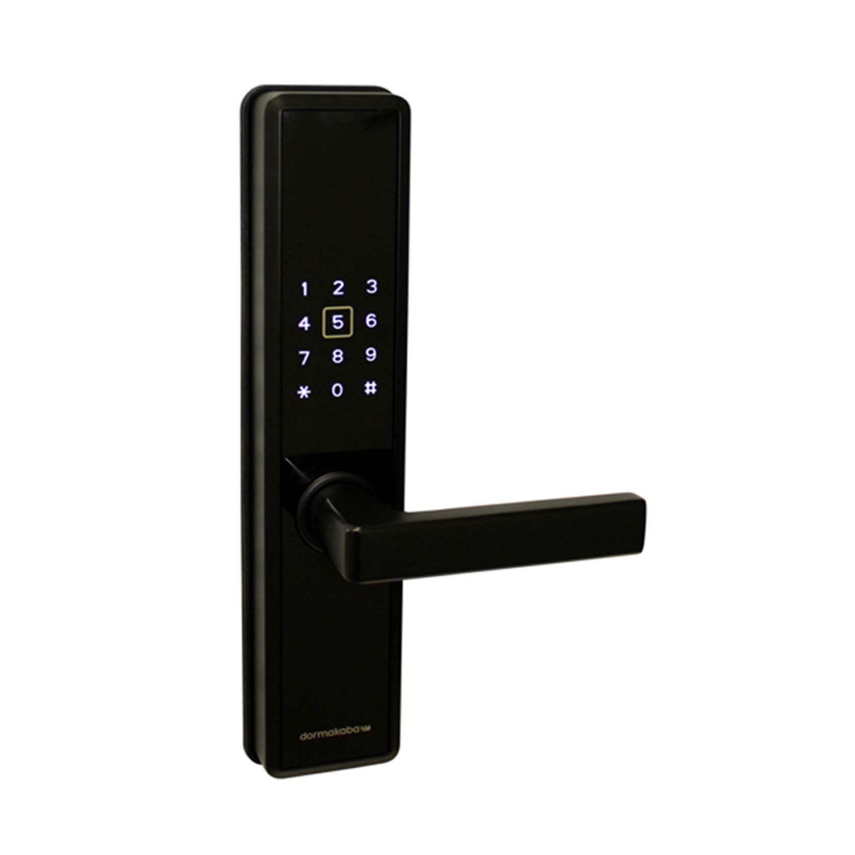 Dormakaba M5 Smart Digital Door Lock Matt Black With Black Trim DKM5BLEMB gallery detail image
