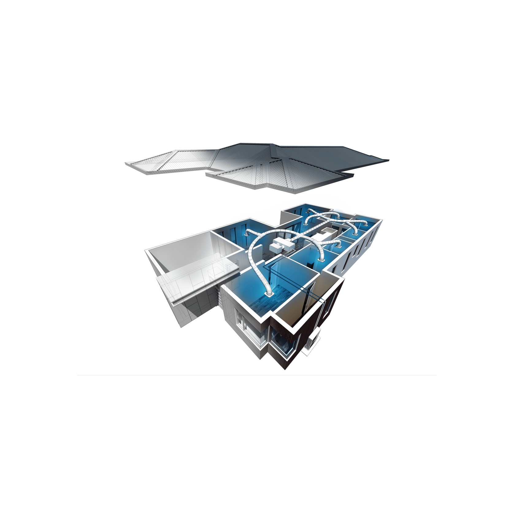 Ducted Reverse Cycle Air Conditioning (R32) gallery detail image