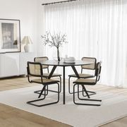 Milari Round Dining Table | Black Oak gallery detail image