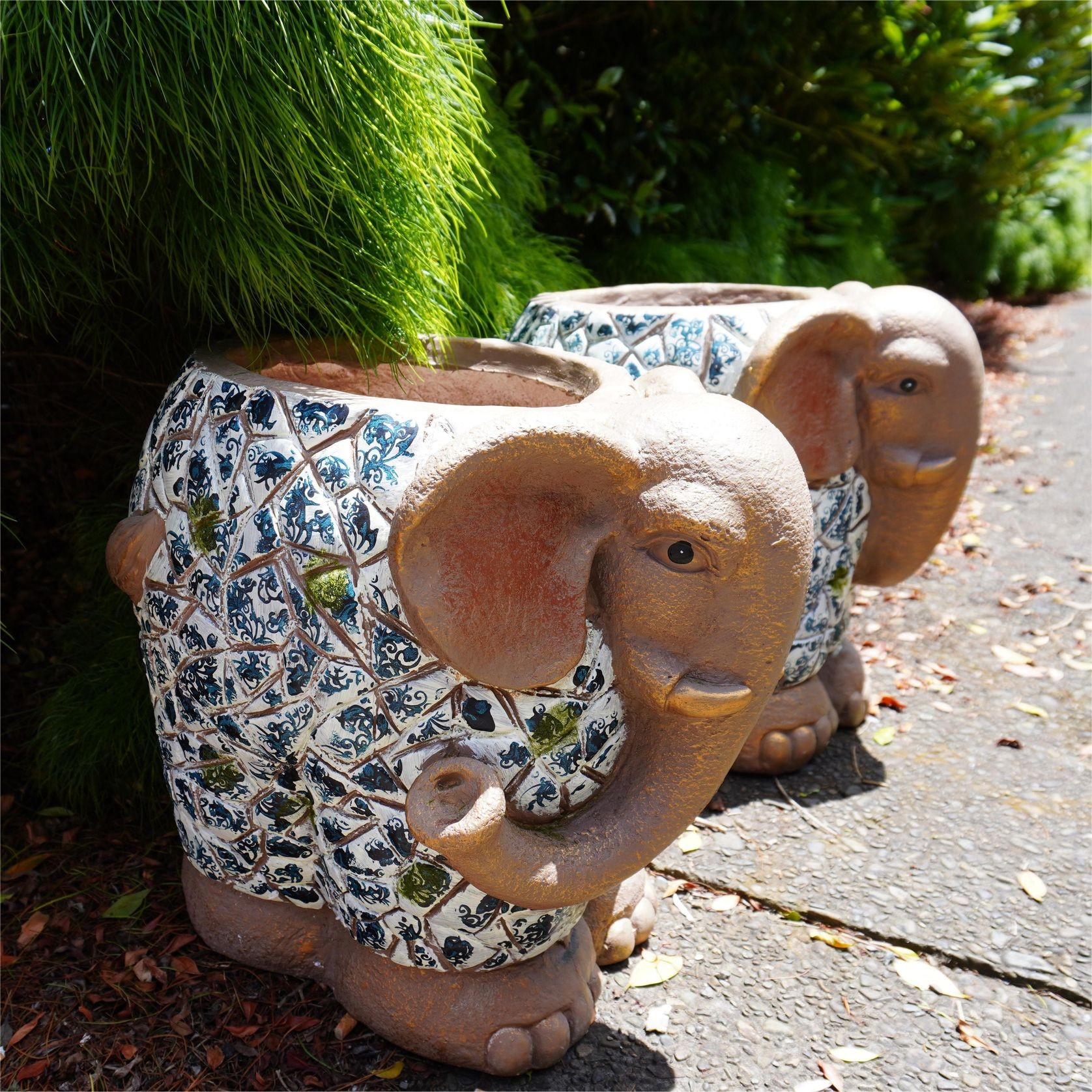Golden Mosaic Elephant Pot gallery detail image