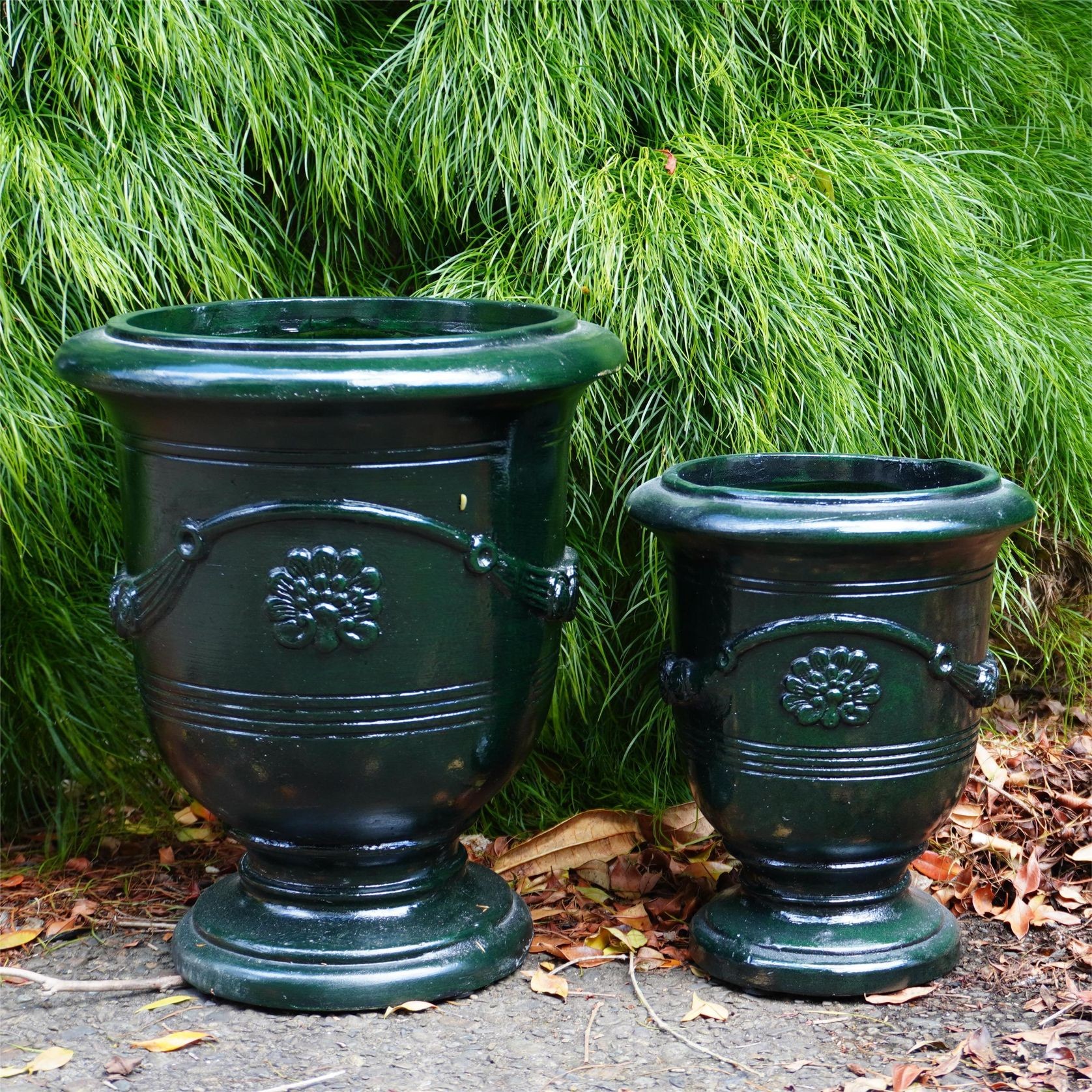 Green Glaze-Look Anduze Urn gallery detail image