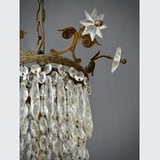 Empire Crystal And Bronze Beaded Basket Chandelier gallery detail image