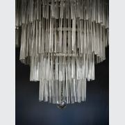 21 Light Stunning Crystal Rod And Chrome Chandelier gallery detail image