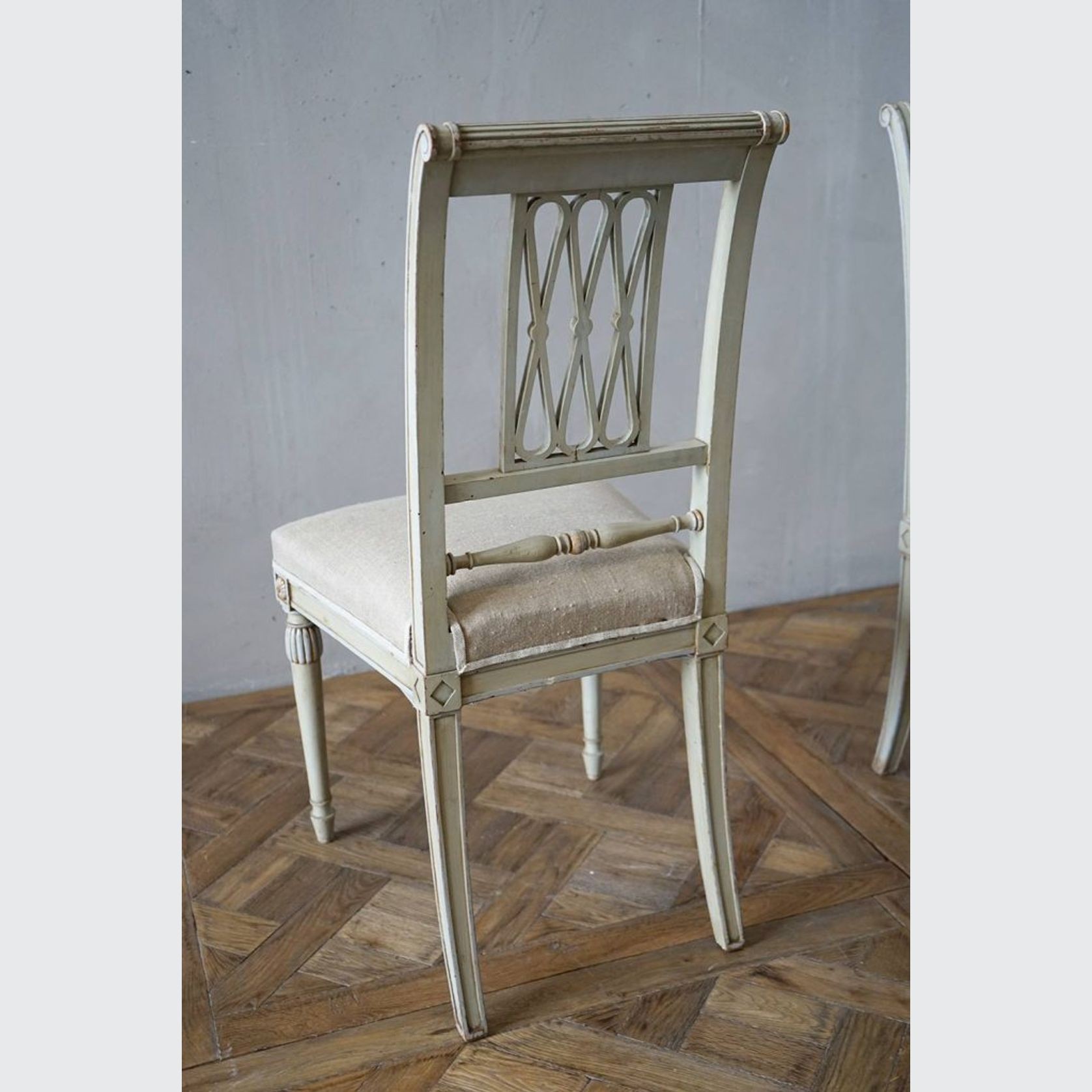 French Directoire Painted Chairs (Pair) gallery detail image