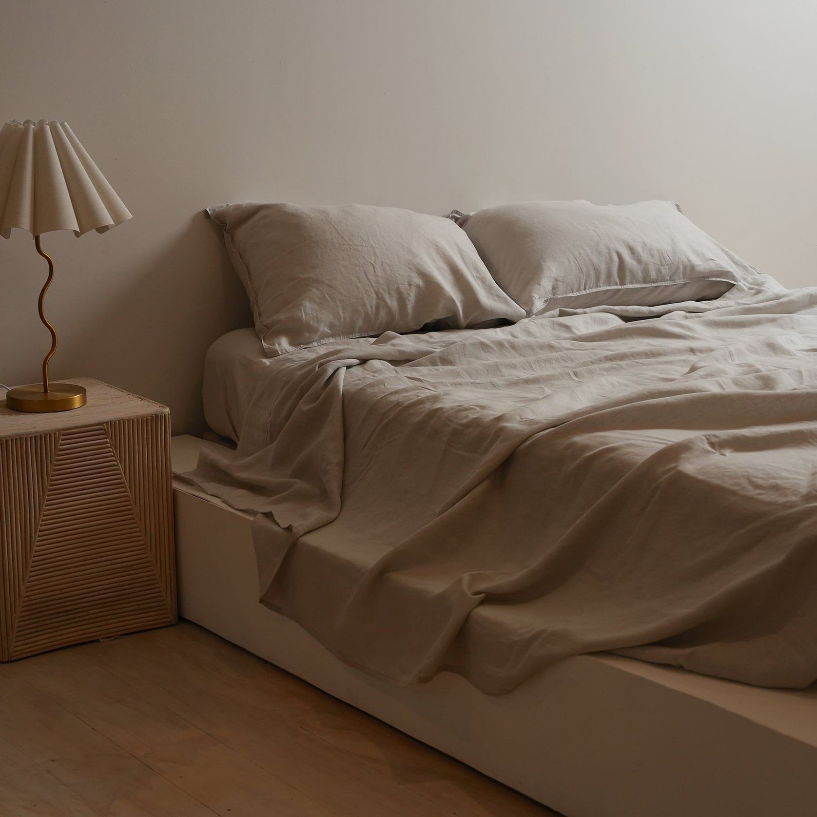 100 French Flax Linen Sheet Set Cloud ArchiPro NZ