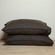 100% French Flax Linen Pillowcase Pair Pillowcase- Deep Moss gallery detail image