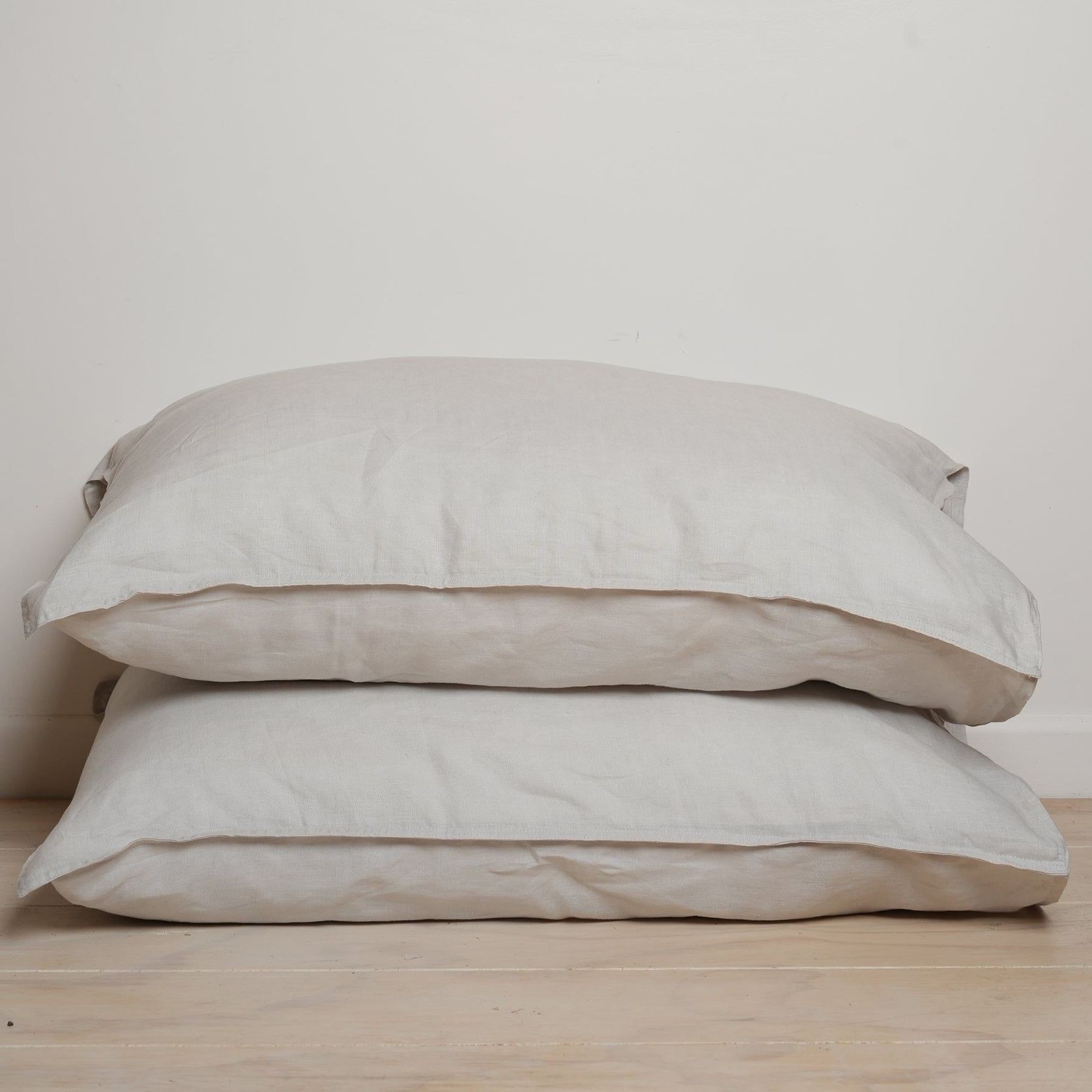 100% French Flax Linen Pillowcase Pair Pillowcase- Cloud gallery detail image