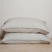 100% French Flax Linen Pillowcase Pair Pillowcase- Cloud gallery detail image
