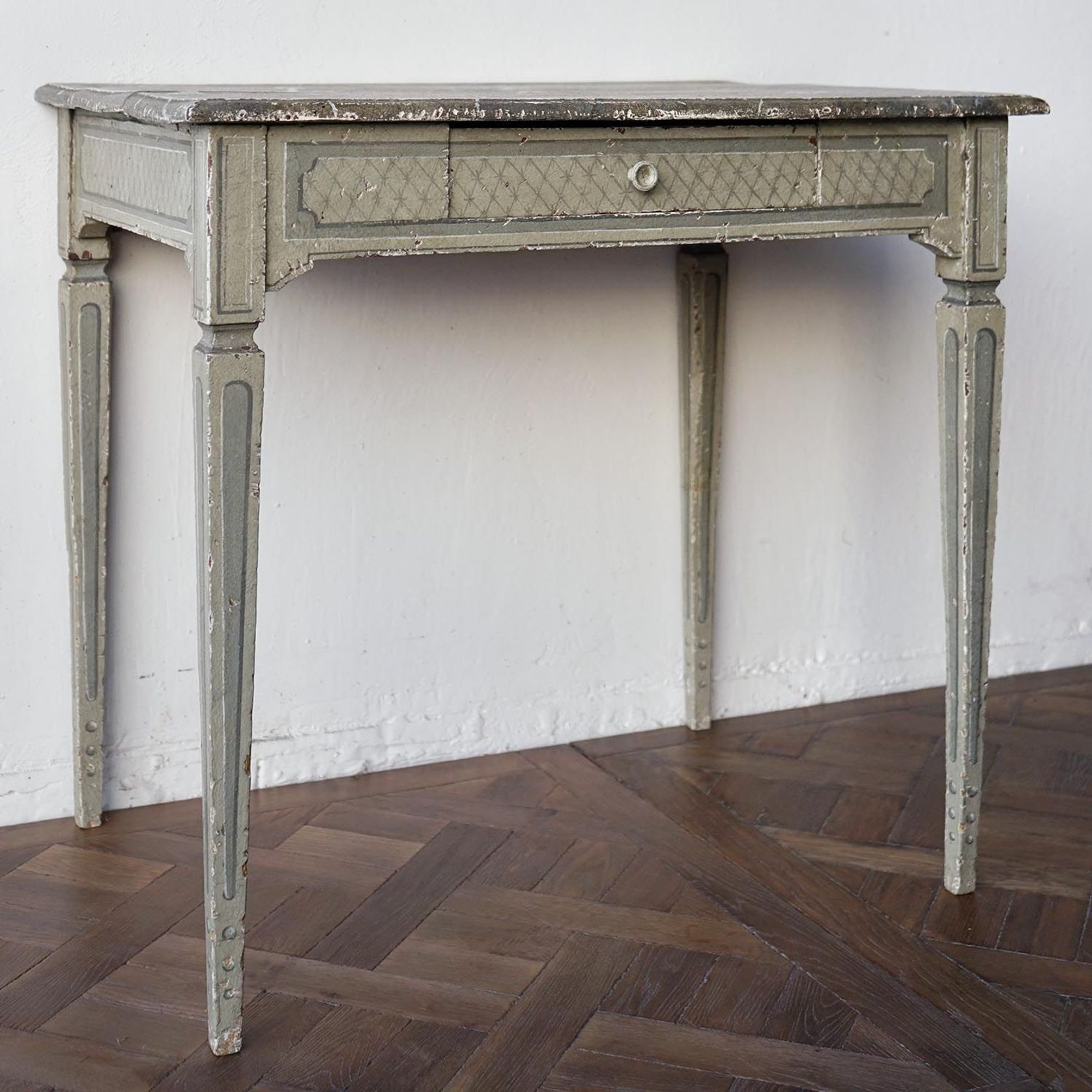 French Louis XVI Painted Desk gallery detail image