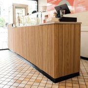 WOODFLEX Flexible Wooden Slat Wall Panel - Oak Veneer - 3000mm x 600mm - Half Round gallery detail image