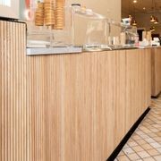 WOODFLEX Flexible Wooden Slat Wall Panel - Oak Veneer - 3000mm x 600mm - Half Round gallery detail image