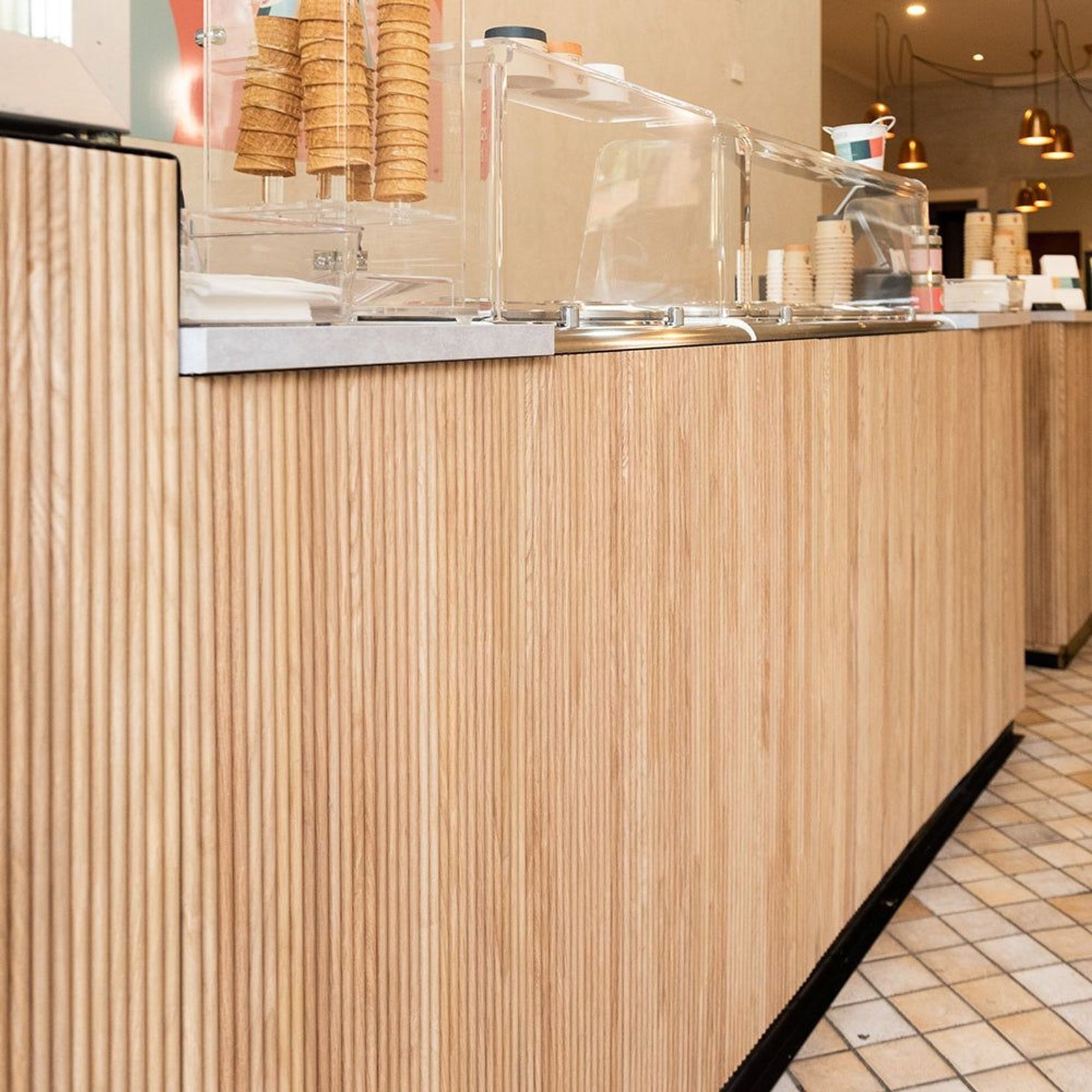 WOODFLEX Flexible Wooden Slat Under Bench Panel gallery detail image