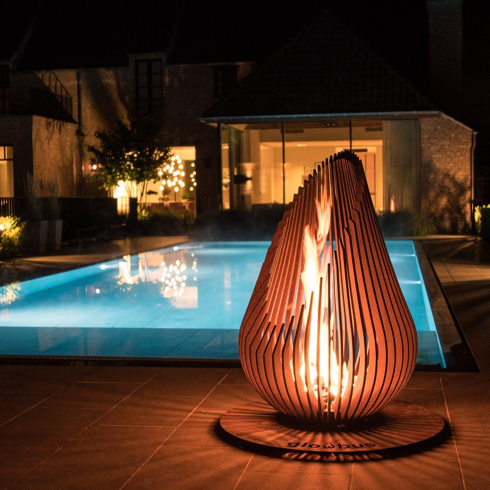 Dewdrop Outdoor Fire Sculpture gallery detail image