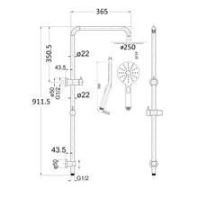 Mica Dual Shower Rail gallery detail image