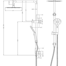LVB Mica Dual Shower Rail gallery detail image