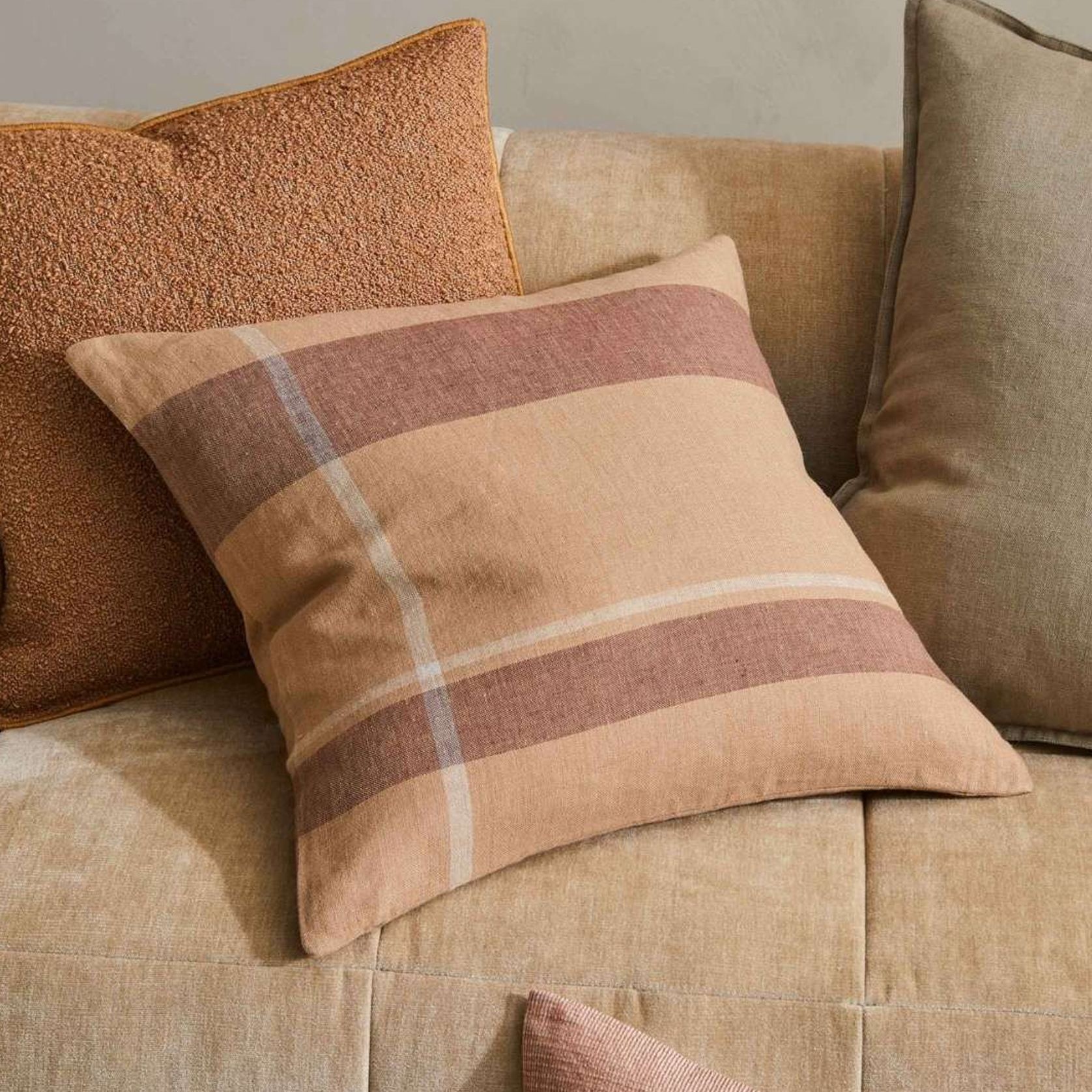Weave Home Dante Cushion - Terracotta | 50 x 50cm gallery detail image