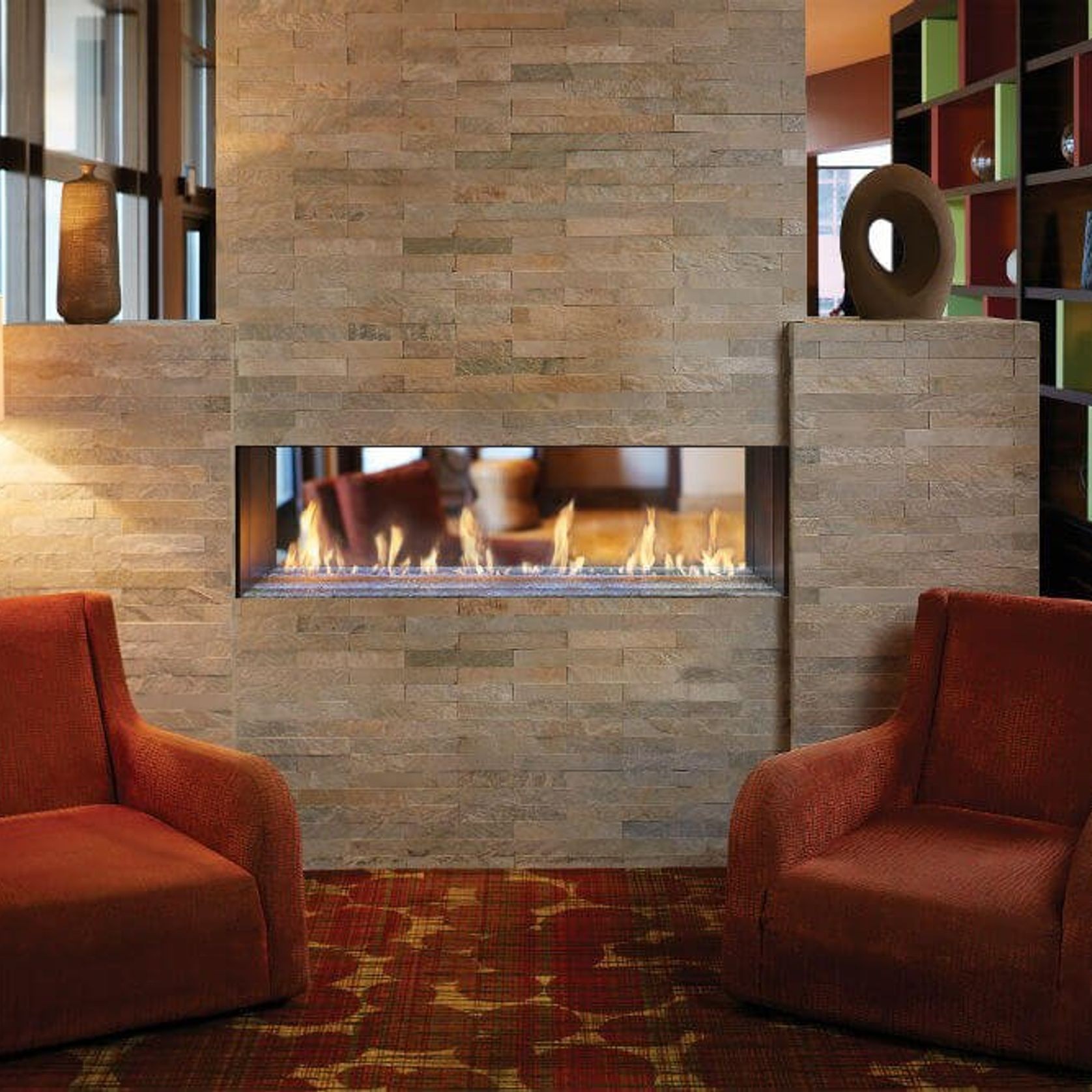 Davinci See Thru Gas Fireplace gallery detail image