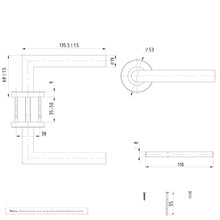 Davis Door Handle | Stainless Steel gallery detail image