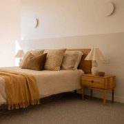 Serene Queen Bed - Oak gallery detail image