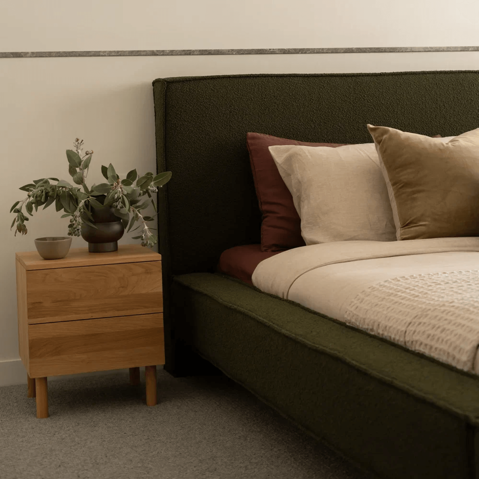 Harmony Bedside Table - Oak gallery detail image