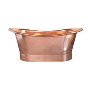 The Copper Bath Tub - Kahali Copper Double Slipper Smooth 1700mm - CB5021-D67 gallery detail image