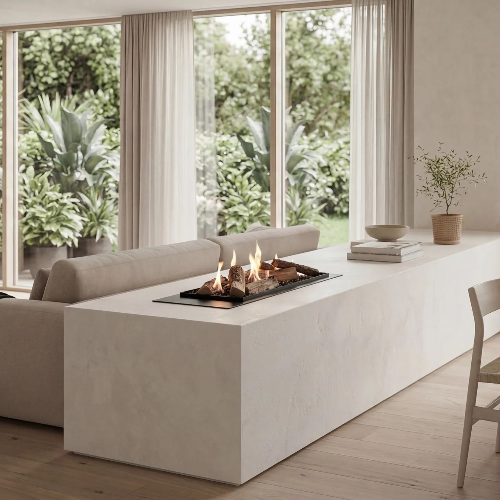 Decoflame BEV LogicWood Fireplace gallery detail image