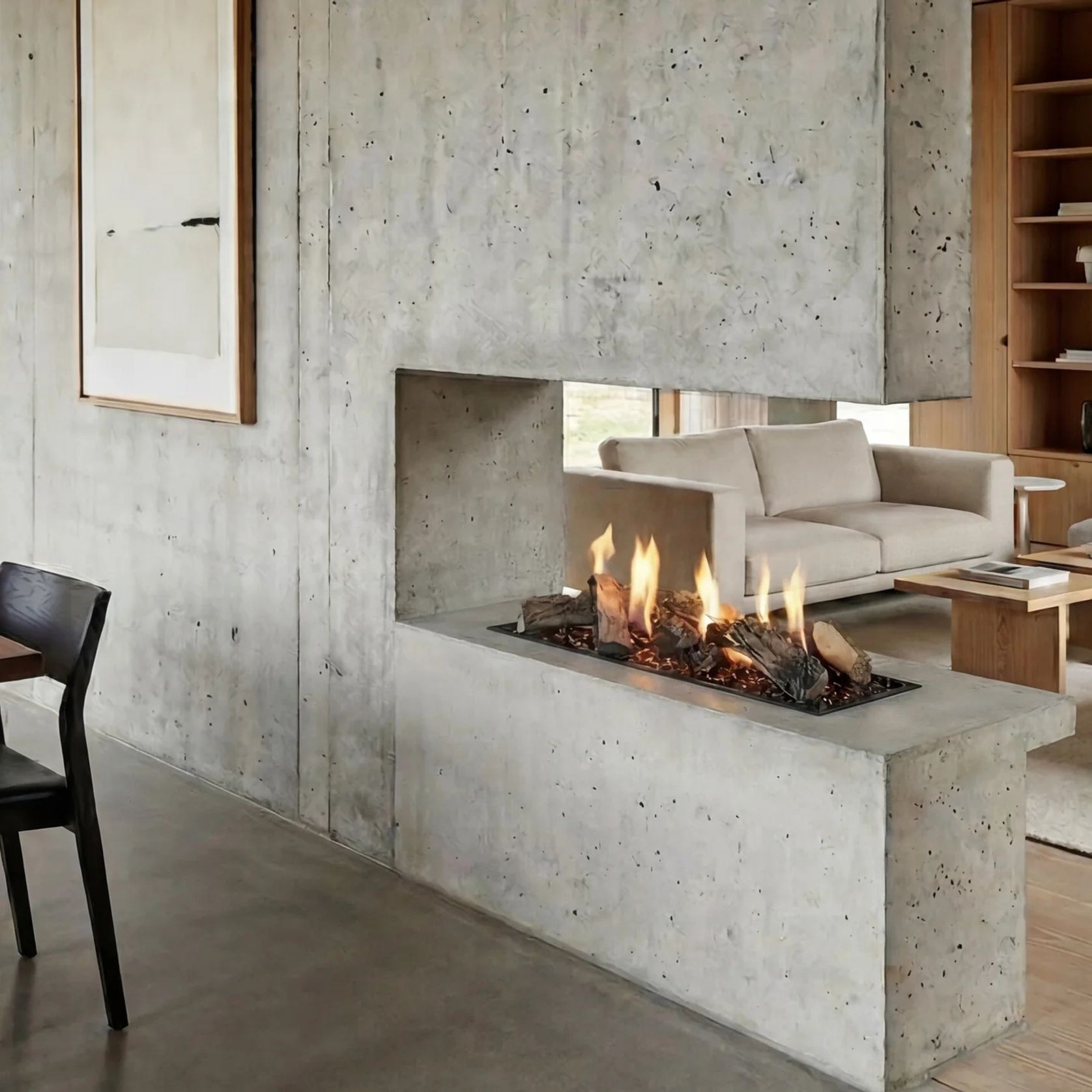 Decoflame BEV LogicWood Fireplace gallery detail image
