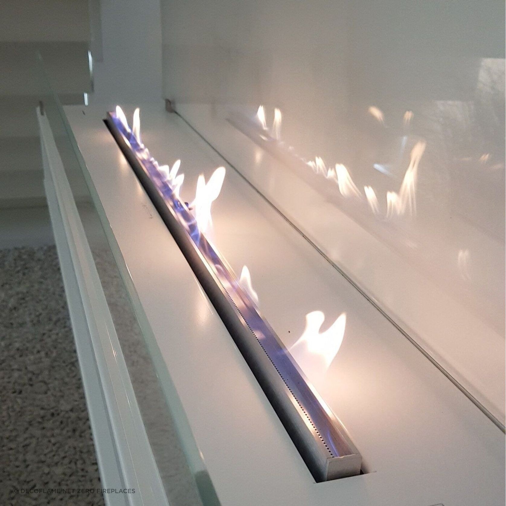 Decoflame Torino Wall Mounted BEV Net Zero Fireplace gallery detail image
